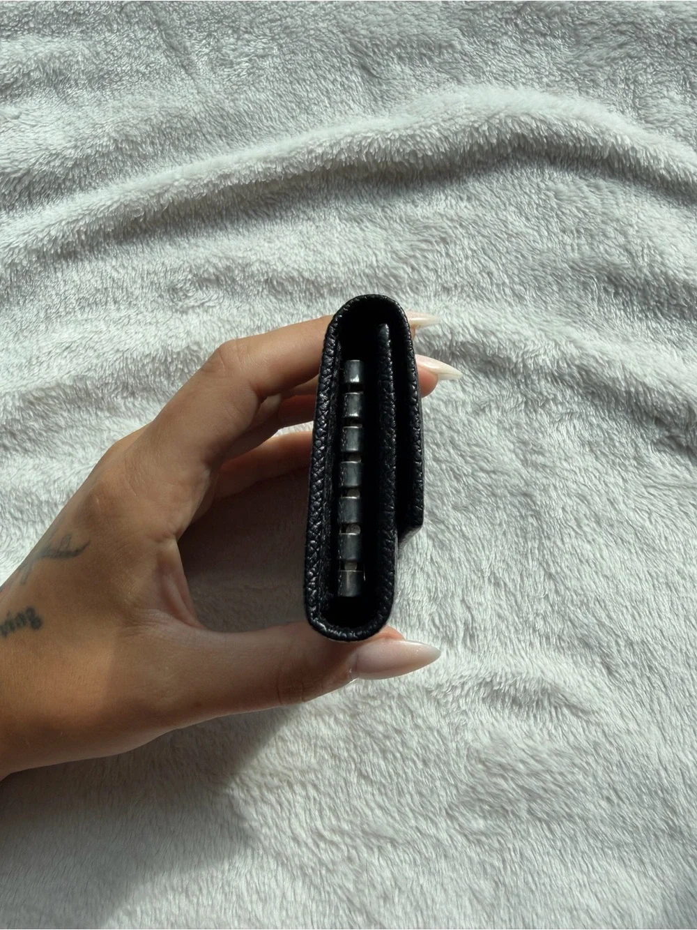 Bvlgari Black Leather 6-Key Holder